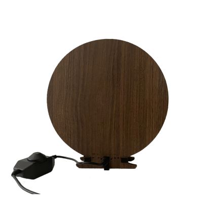 Li-Go 23654 - Décoration de table LED à intensité variable LED/12W/230V 20x22 cm noyer/motif mousseux