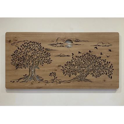 Li-Go 5307/DUB2 - LED décoration murale à intensité réglable LED/24W/230V 120x60 cm chêne/Trois chênes