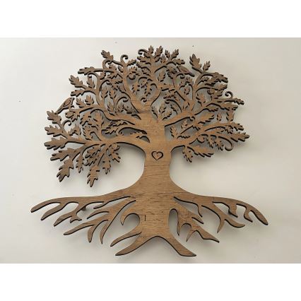 Li-Go 5732/DUB/S2 - LED Décoration murale à intensité variable LED/10W/5V 20000 mAh 68x80 cm chêne