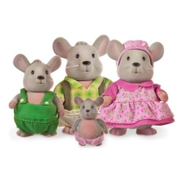 Li'l Woodzeez - Lot de figurines HANDYDANDY famille de souris