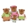 Li'l Woodzeez - Lot de figurines HEALTHNUGGLE famille d'ours