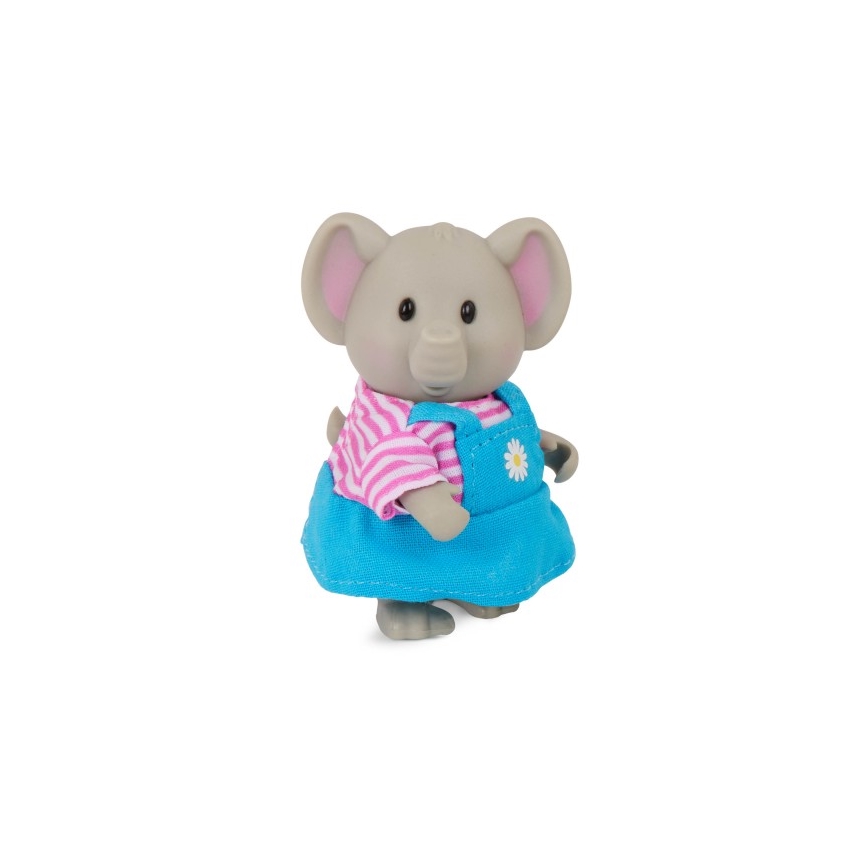 Li'l Woodzeez - Lot de figurines OLIPHANT famille d'éléphants