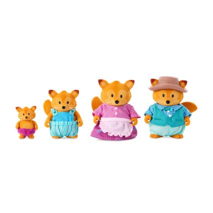 Li'l Woodzeez - Lot de figurines TIPPYTAIL famille de renards