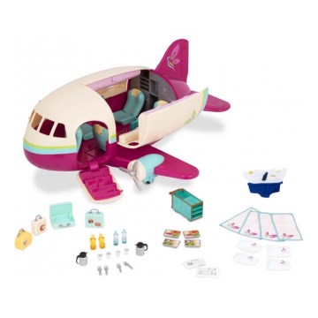 Li'l Woodzeez - Lot de jouets avion avec accessoires