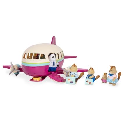 Li'l Woodzeez - Lot de jouets avion avec accessoires