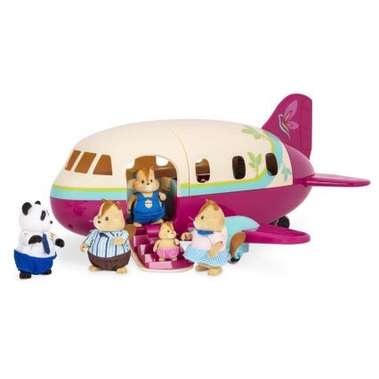 Li'l Woodzeez - Lot de jouets avion avec accessoires