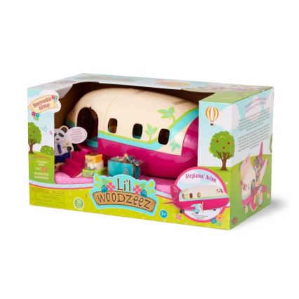 Li'l Woodzeez - Lot de jouets avion avec accessoires