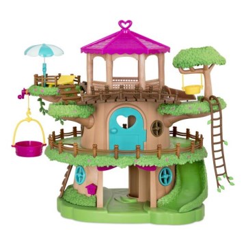 Li'l Woodzeez - Lot de jouets FAMILY TREEHOUSE maison d'arbre