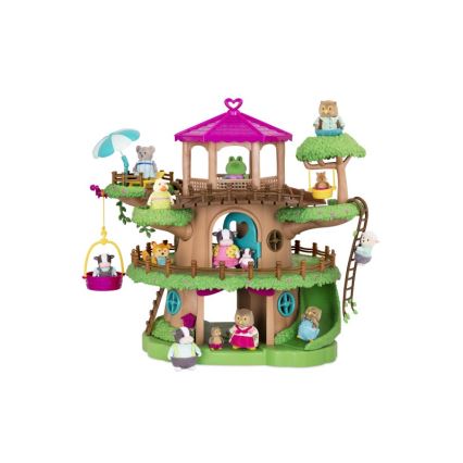 Li'l Woodzeez - Lot de jouets FAMILY TREEHOUSE maison d'arbre