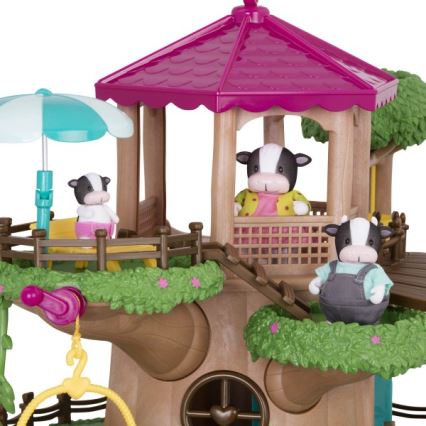Li'l Woodzeez - Lot de jouets FAMILY TREEHOUSE maison d'arbre