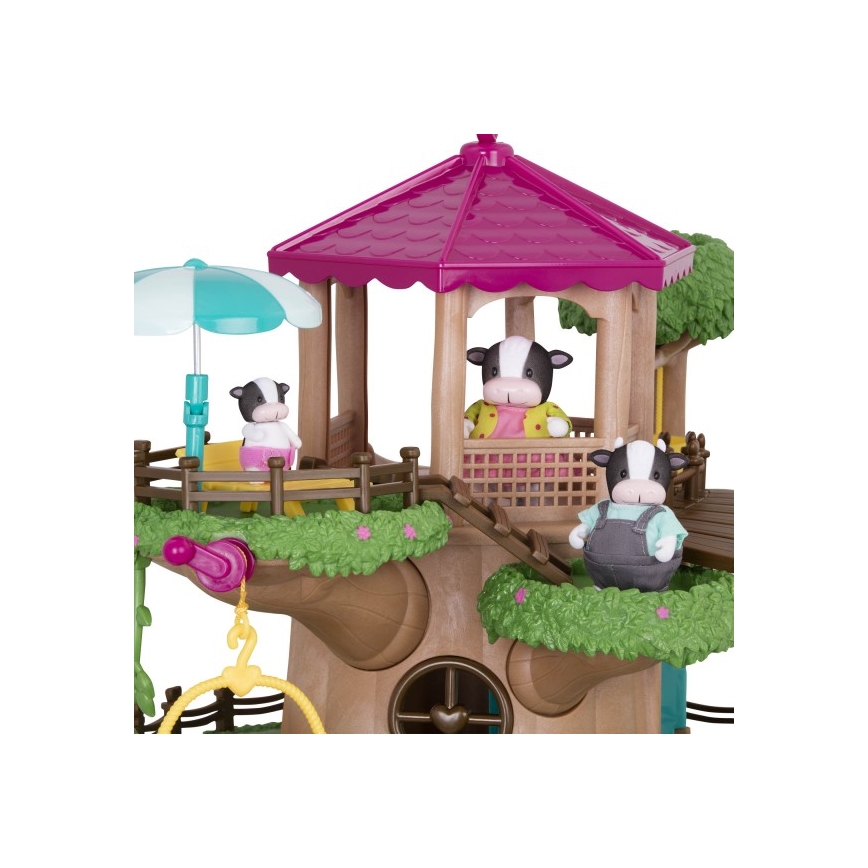 Li'l Woodzeez - Lot de jouets FAMILY TREEHOUSE maison d'arbre