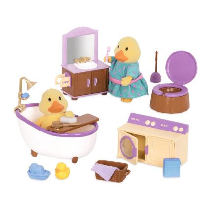 Li'l Woodzeez - Set de jouets meubles de salle de bain