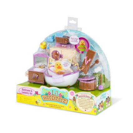 Li'l Woodzeez - Set de jouets meubles de salle de bain
