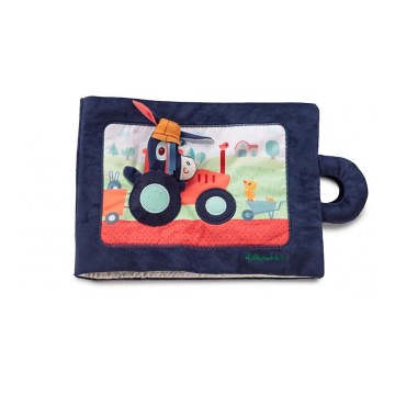 Lilliputiens - Livre textile pour enfants l'âne Ignác à la ferme