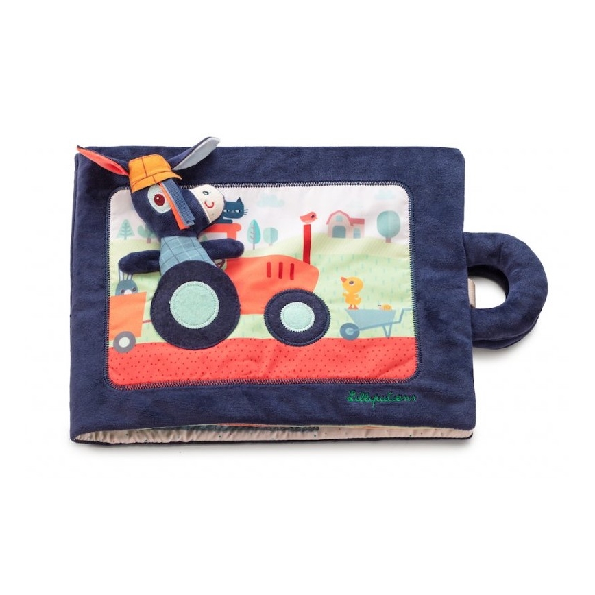 Lilliputiens - Livre textile pour enfants l'âne Ignác à la ferme