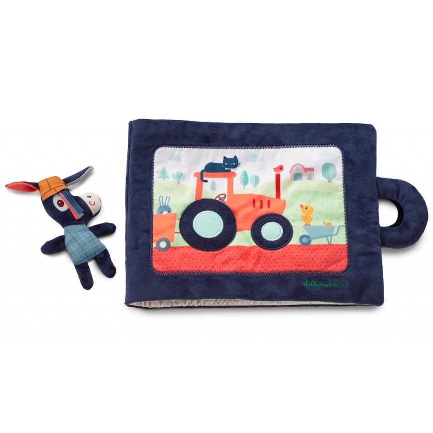 Lilliputiens - Livre textile pour enfants l'âne Ignác à la ferme