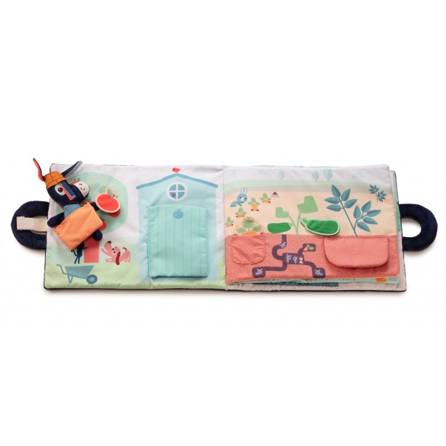 Lilliputiens - Livre textile pour enfants l'âne Ignác à la ferme