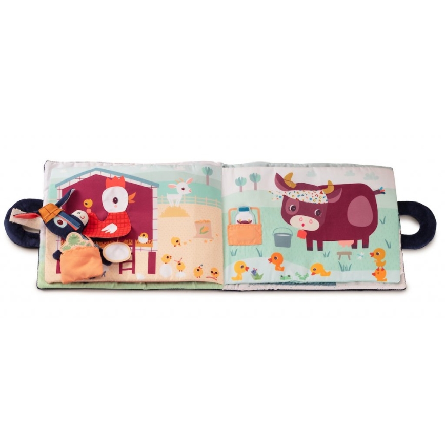 Lilliputiens - Livre textile pour enfants l'âne Ignác à la ferme