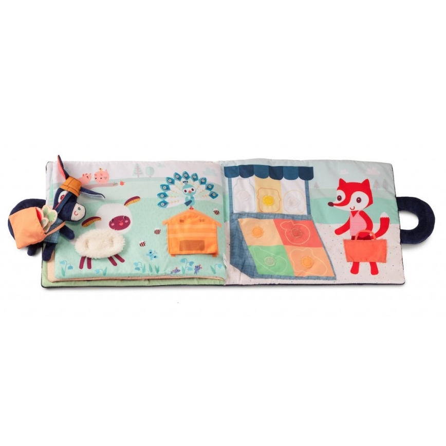 Lilliputiens - Livre textile pour enfants l'âne Ignác à la ferme