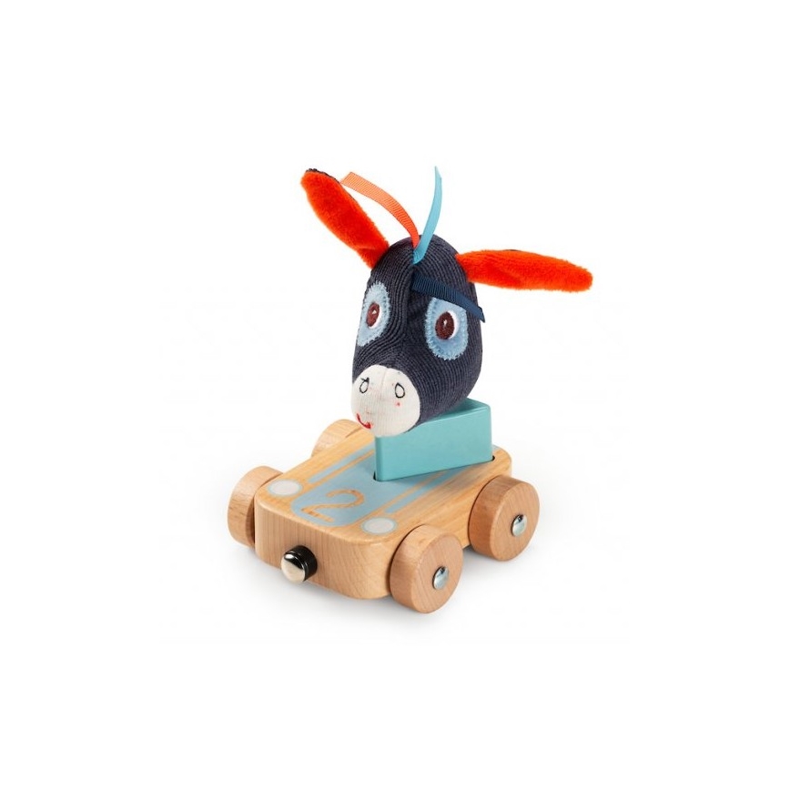 Lilliputiens - Voiture en bois avec animaux Ferme