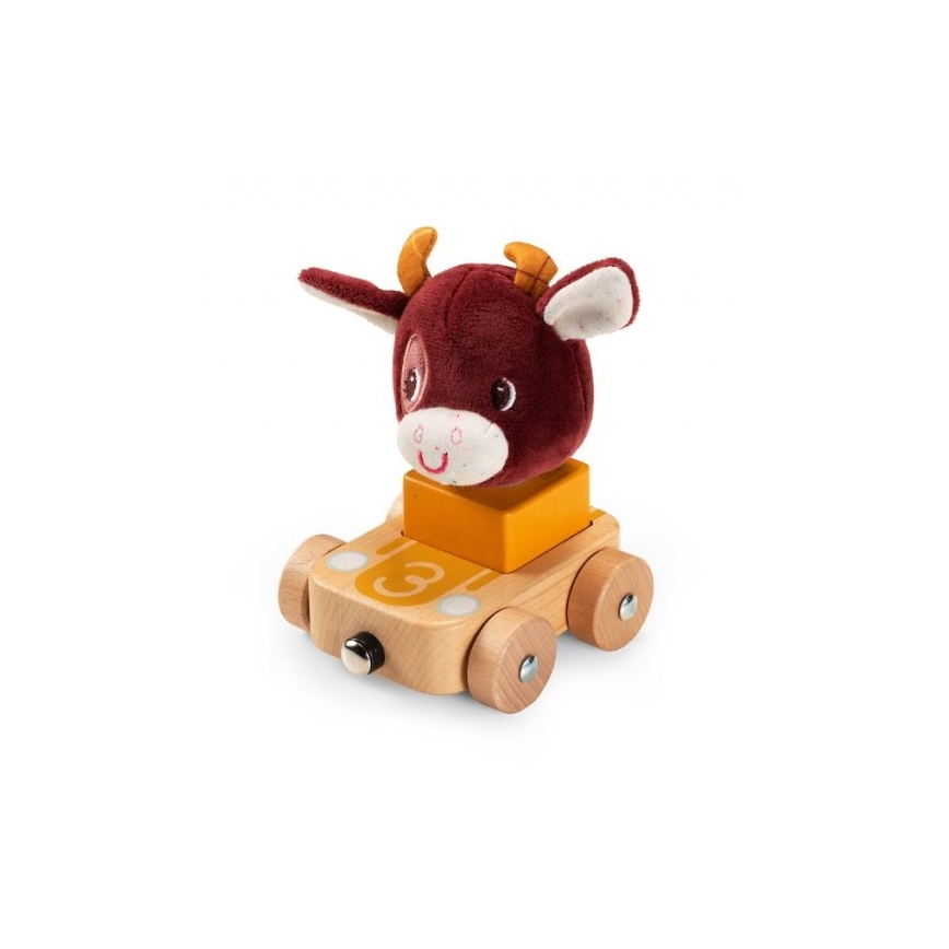 Lilliputiens - Voiture en bois avec animaux Ferme