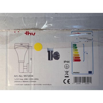 Lindby - Applique murale extérieure JULIANE 1xE27/40W/230V IP44