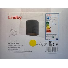 Lindby - Applique murale LED EDVIN 1xG9/3W/230V béton