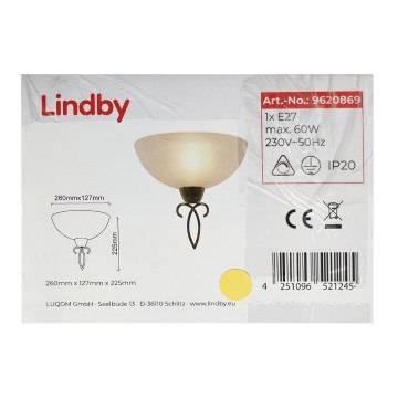 Lindby - Applique murale MOHIJA 1xE27/60W/230V
