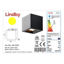 Lindby - Applique murale QUASO LED/4W/230V