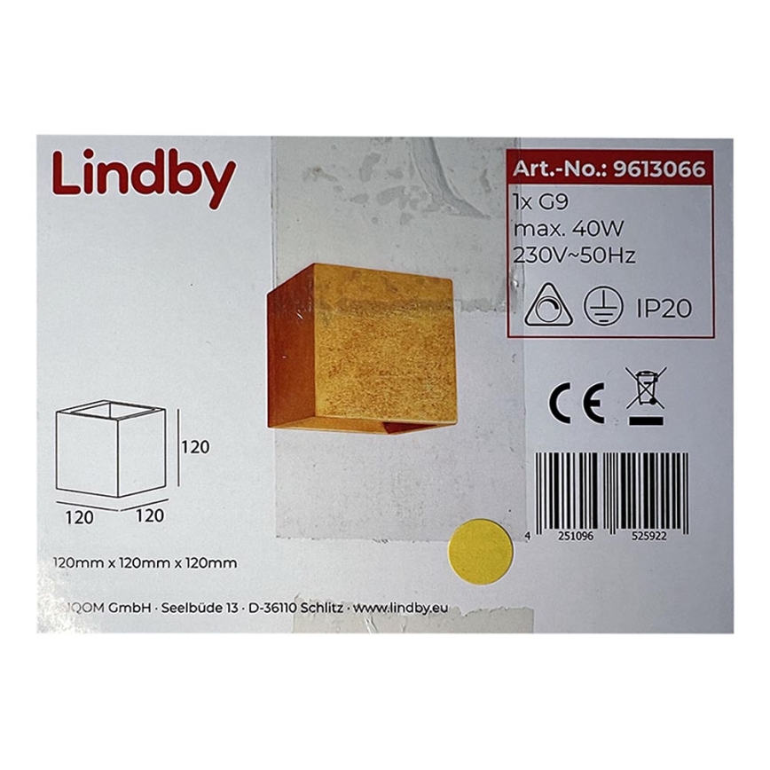 Lindby - Applique murale YADE 1xG9/20W/230V