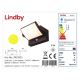 Lindby - Éclairage solaire avec détecteur SHERIN LED/3,7W/3,7V IP54
