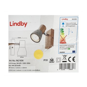 Lindby - LED Applique murale FILIZ 1xE14/5W/230V