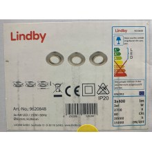 Lindby - LOT x3 Spot encastrable ANDREJ LED/4W/230V