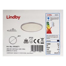 Lindby - Plafonnier LED LEONTA LED/20W/230V