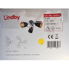 Lindby - Plafonnier SINDRI 3xE14/25W/230V