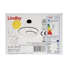 Lindby - Suspension filaire à intensité variable LUCY LED/28W/230V