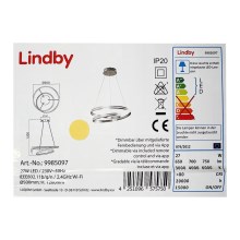 Lindby - Suspension filaire à intensité variable SMART VERIO LED/27W/230V 3000/4000/6000K + Télécommande