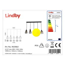 Lindby - Suspension filaire ALBERTA 5xE27/60W/230V
