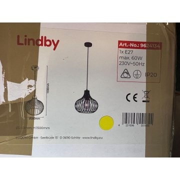 Lindby - Suspension filaire FRANCES 1xE27/60W/230V