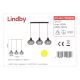 Lindby - Suspension filaire FRANCES 3xE27/60W/230V