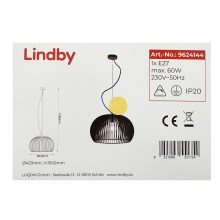 Lindby - Suspension filaire JURSA 1xE27/60W/230V