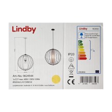 Lindby - Suspension filaire KORIKO 1xE27/60W/230V