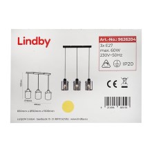 Lindby - Suspension filaire KOURTNEY 3xE27/60W/230V