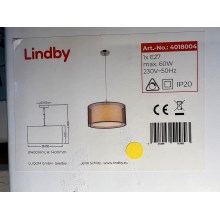 Lindby - Suspension filaire NICA 1xE27/60W/230V