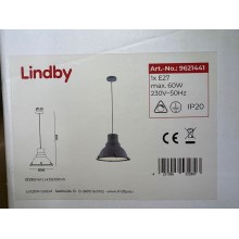 Lindby - Suspension filaire PERCIVAL 1xE27/60W/230V