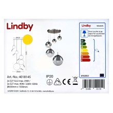 Lindby - Suspension filaire RAVENA 3xE27/40W/230V + 2xE27/25W/230V