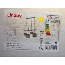 Lindby - Suspension filaire RUKAIA 4xE27/42W/230V
