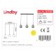 Lindby - Suspension filaire SOFIAN 3xE27/60W/230V