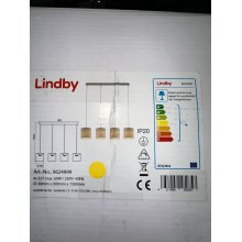Lindby - Suspension filaire ZALIA 4xE27/60W/230V