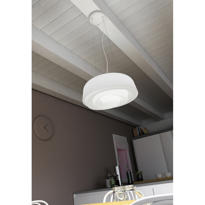 Linea Light 7657 - Lustre avec fil ROSE 3xE27/46W/230V
